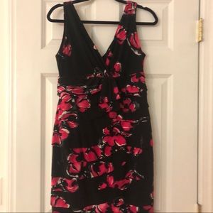 Jones New York Black Floral Dress